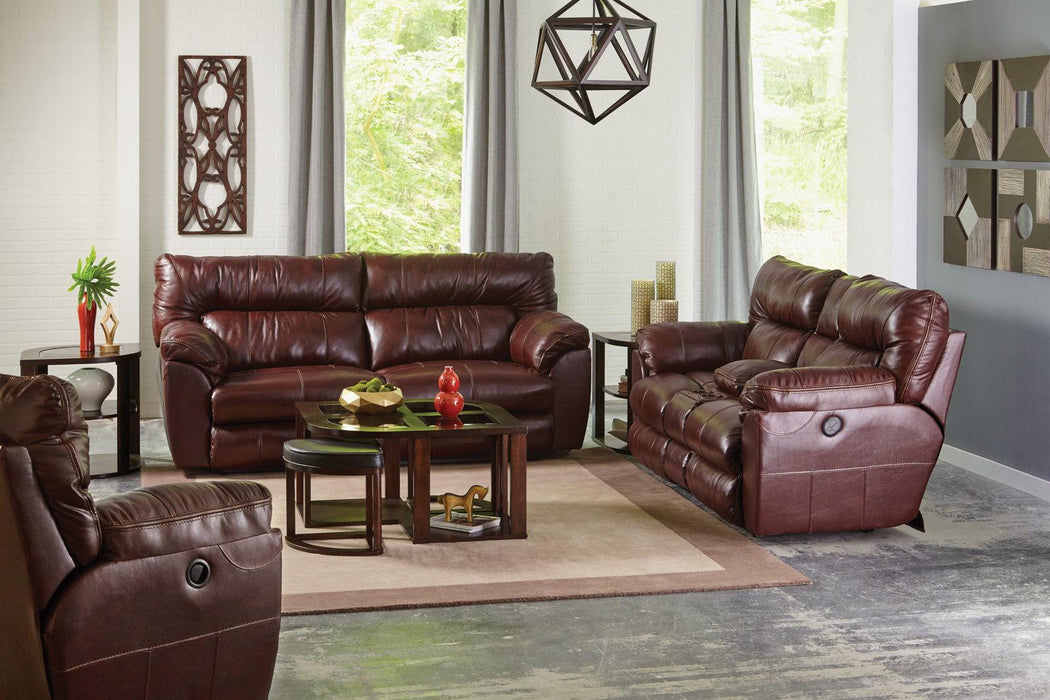 Catnapper Milan Power Lay Flat Reclining Sofa in Walnut 64341